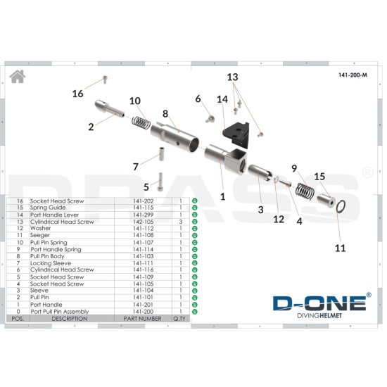 Port Pull Pin Assembly