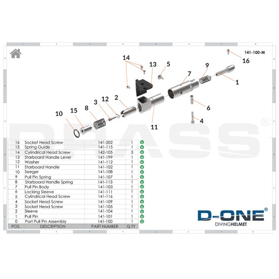 Starboard Pull Pin Assembly Starboard Pull Pin Assembly